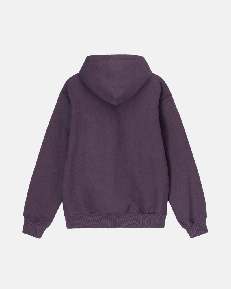 Purple Stussy Stock Box Men's Hoodies | USA000074