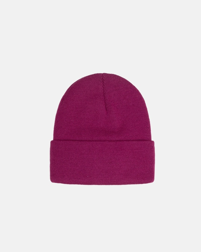 Purple Stussy Stock Cuff Men's Beanie | USA000484