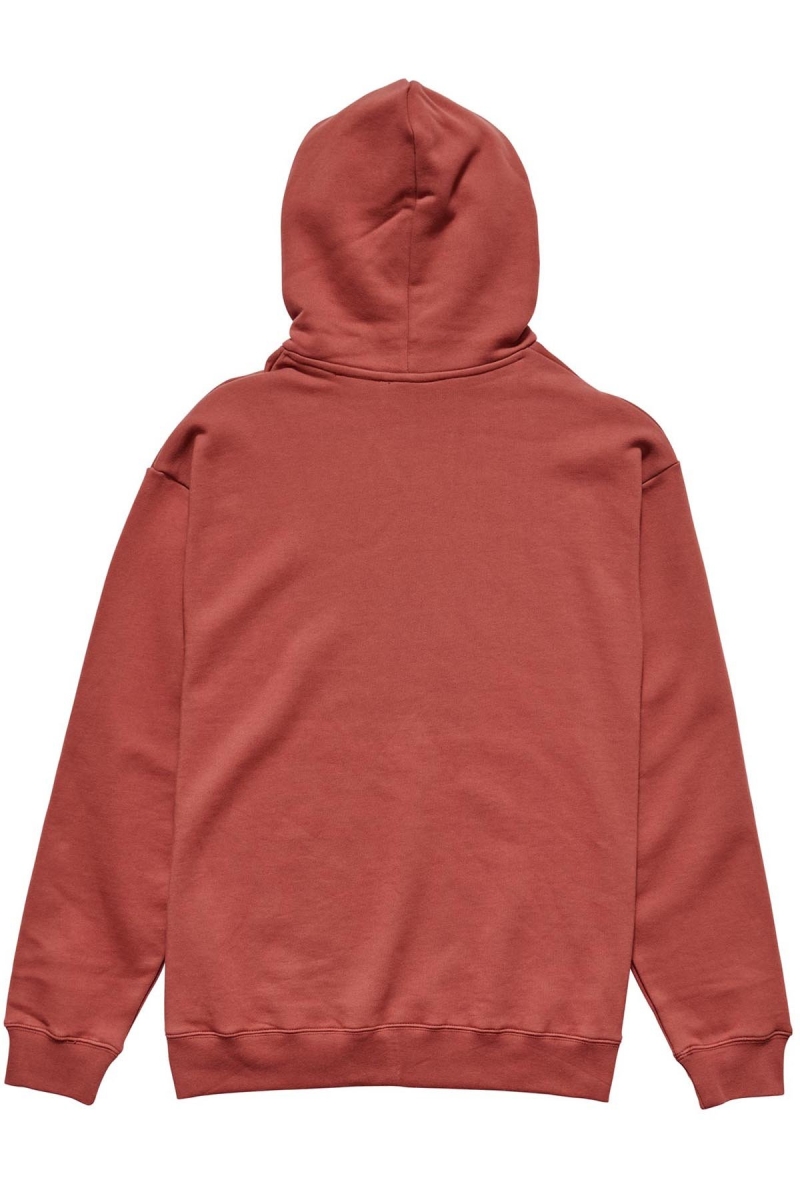 Red Stussy City Circle Men's Hoodies | USA000028