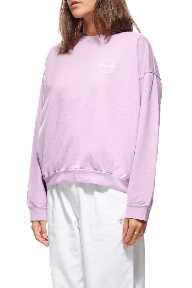 Red Stussy City Circle OS Crew Women's Sportswear | USA000752