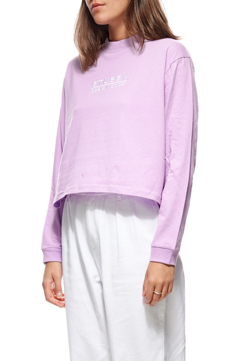 Red Stussy Design Corp. Mock Neck LS Women's Sweatshirts | USA000913