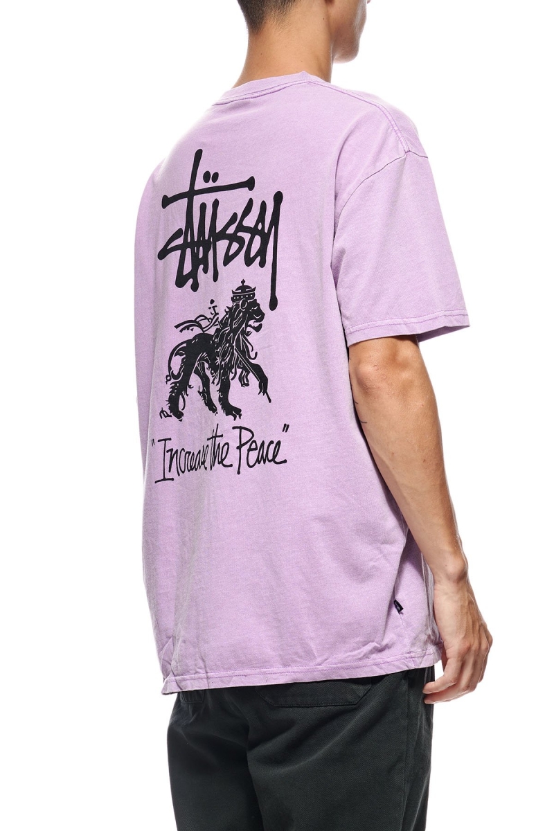 Red Stussy Increase The Peace SS Men's T Shirts | USA000223