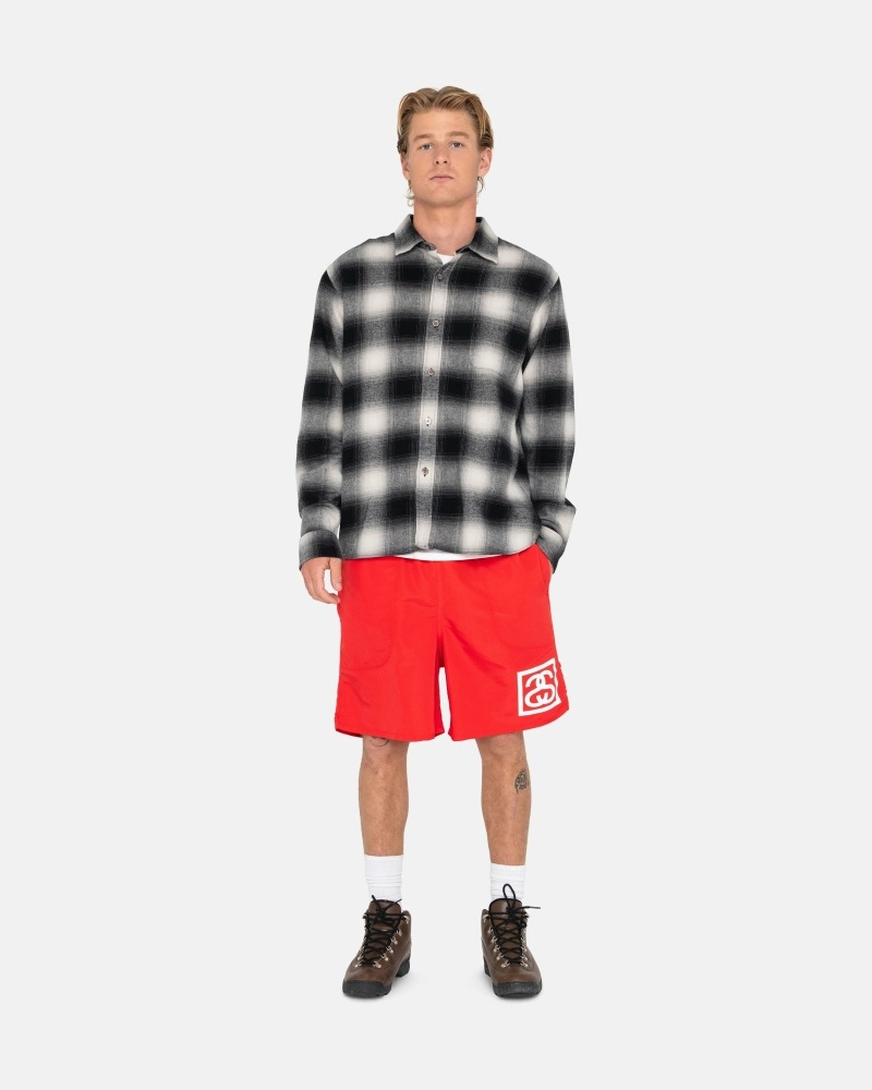 Red Stussy Ss-Link Men's Shorts | USA000684