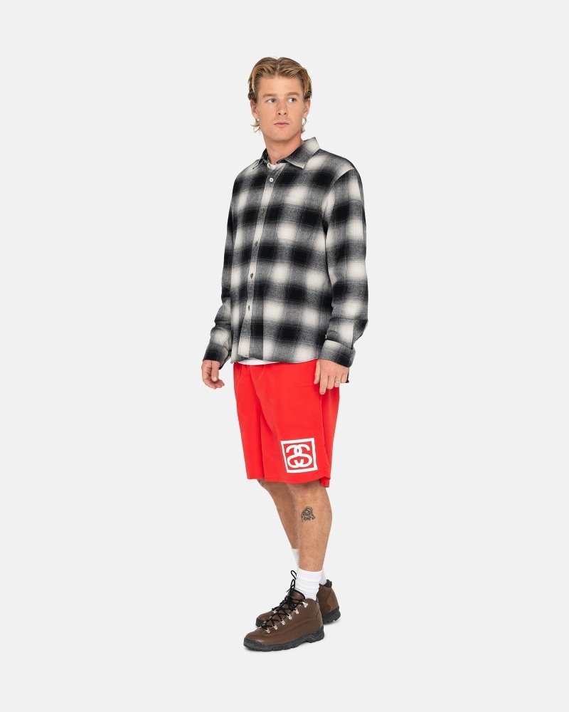 Red Stussy Ss-Link Men's Shorts | USA000684