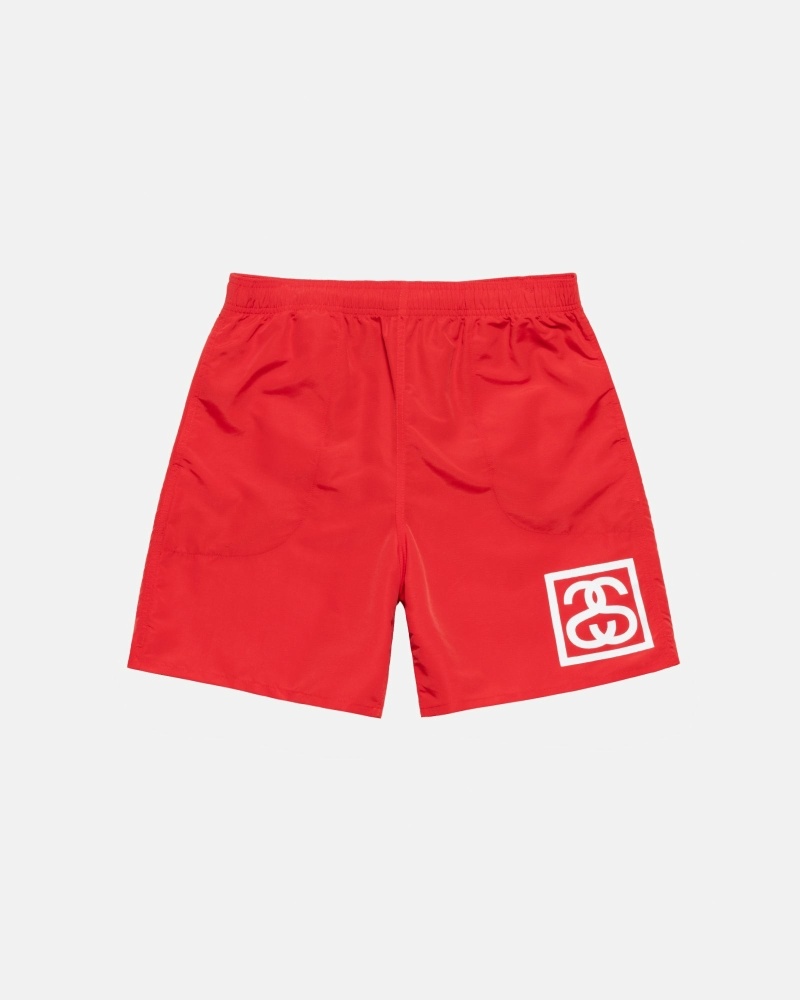 Red Stussy Ss-Link Men\'s Shorts | USA000684