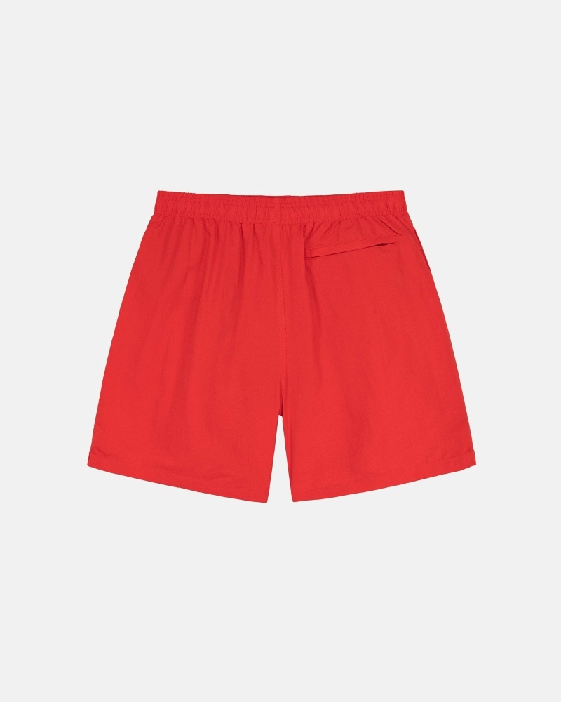 Red Stussy Stock Men's Shorts | USA000696