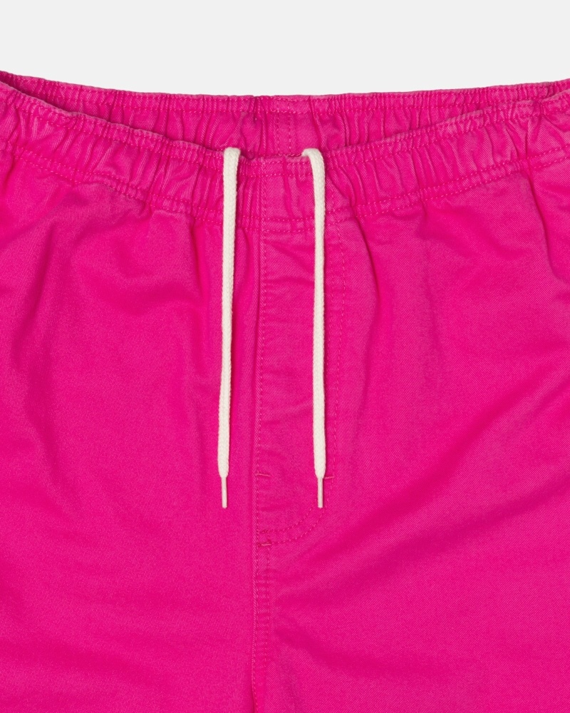 Rose Pink Stussy Brushed Men's Beach Pants | USA000539