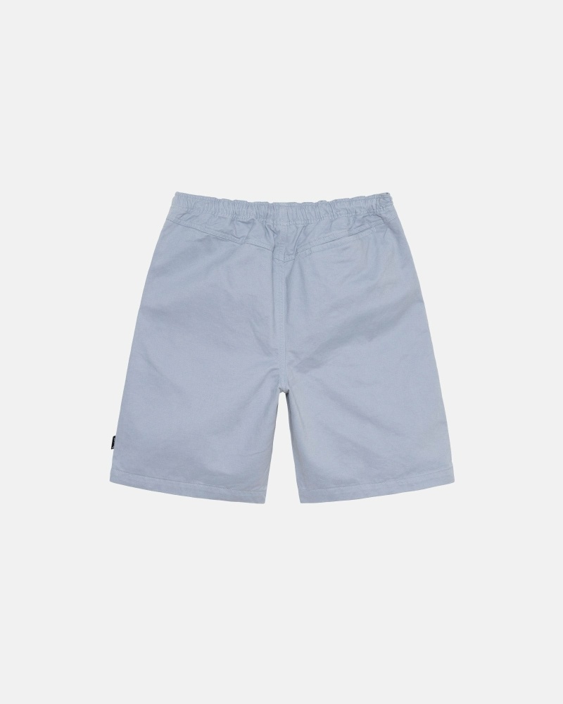 Silver Stussy Brushed Men's Shorts | USA000635