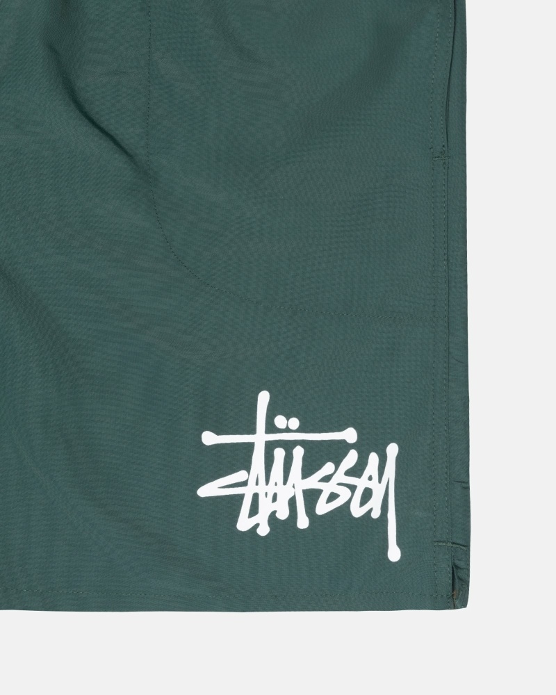 Turquoise Stussy Big Basic Men's Shorts | USA000622