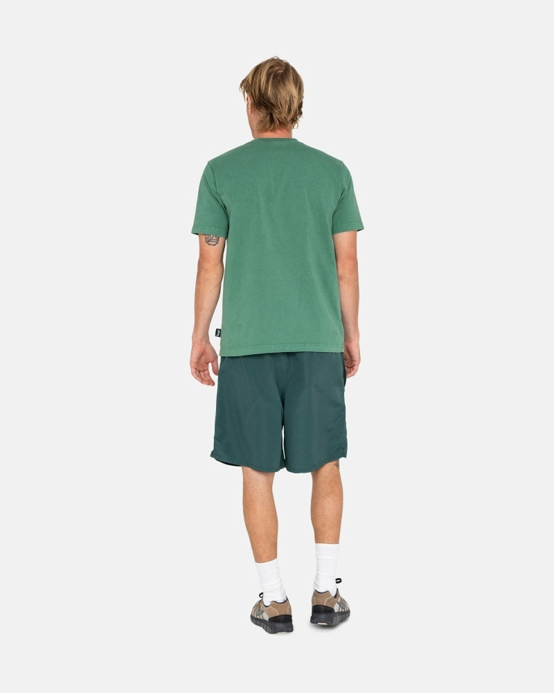 Turquoise Stussy Big Basic Men's Shorts | USA000622