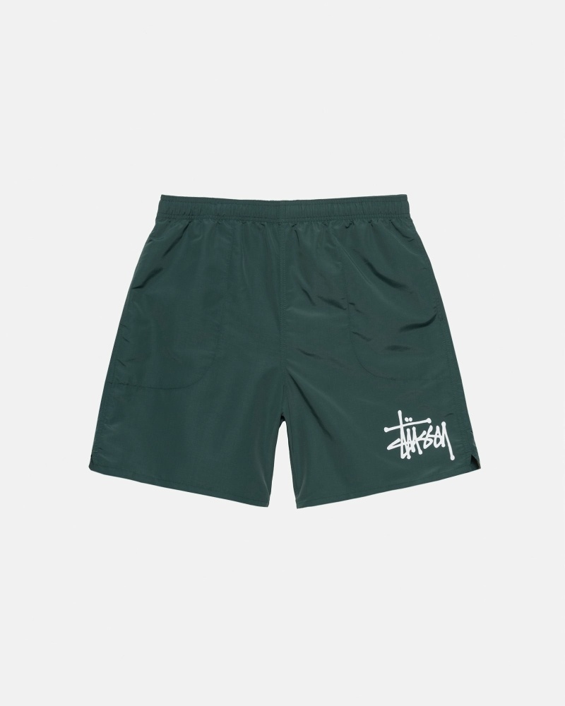 Turquoise Stussy Big Basic Men\'s Shorts | USA000622