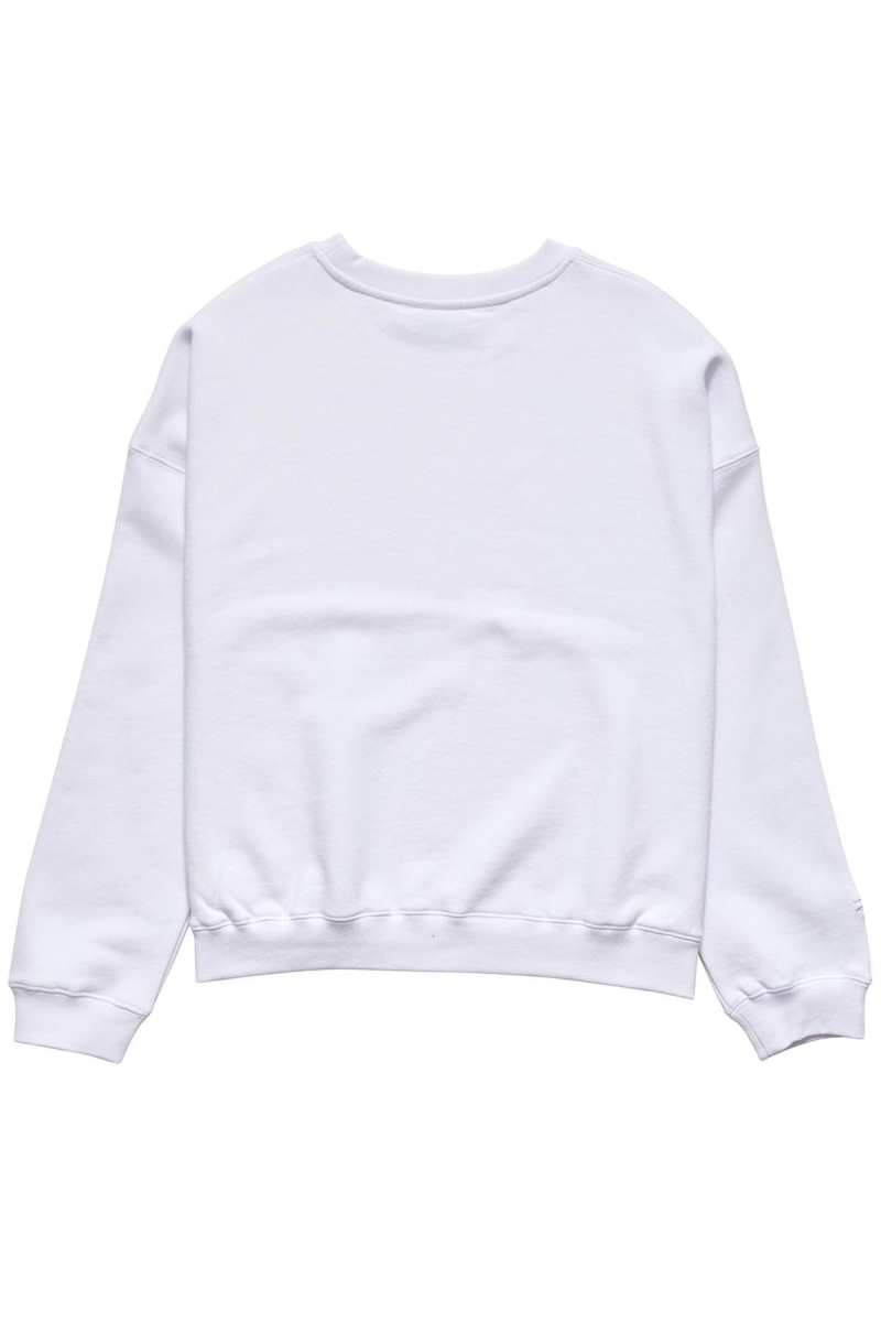 White Stussy Alcott OS Crew Women's Sweaters | USA000812