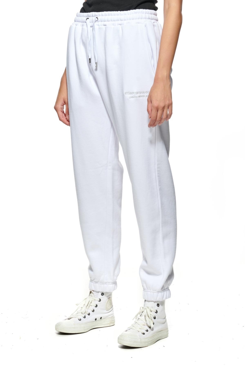 White Stussy Alcott Trackpant Women's Track Pants | USA000972