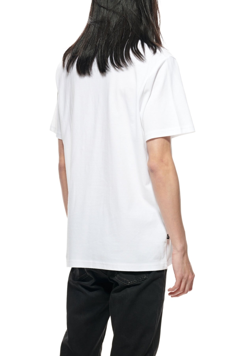 White Stussy Authentic SS Polo Men's Shirts | USA000293