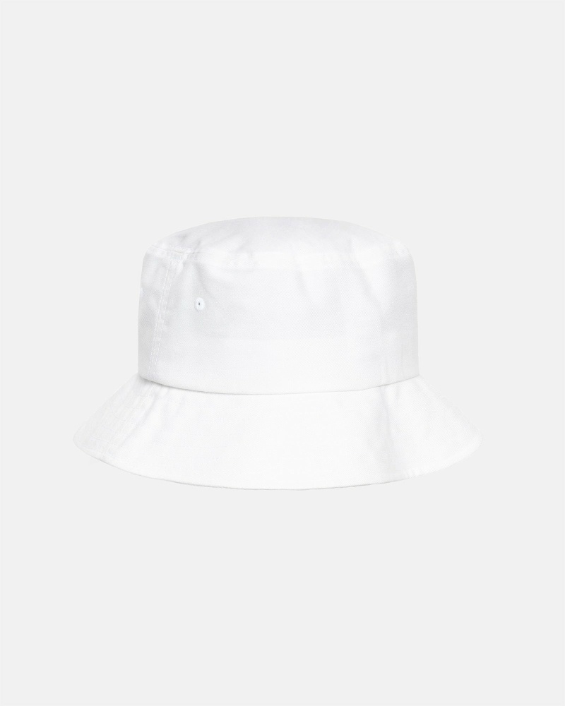 White Stussy Big Stock Men's Bucket Hats | USA000404