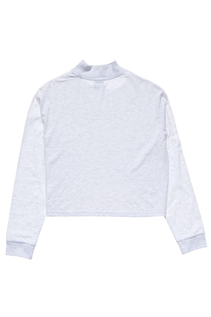 White Stussy Chandler Mock Neck LS Women's Sweatshirts | USA000895