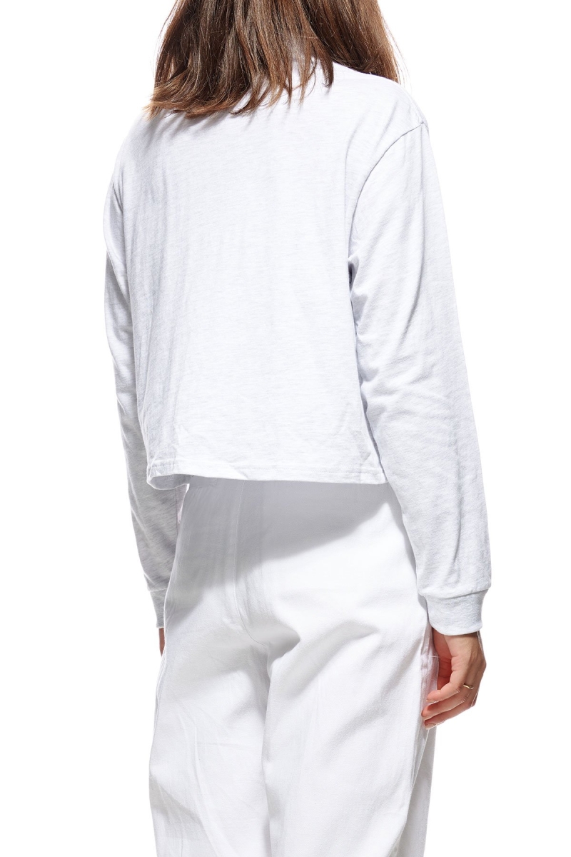 White Stussy Chandler Mock Neck LS Women's Sweatshirts | USA000895