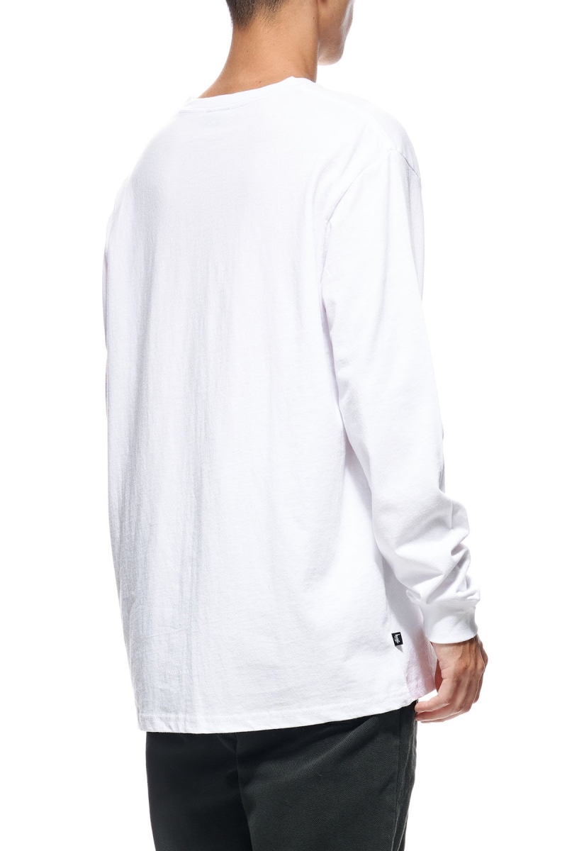 White Stussy Design Men's Sweatshirts | USA000916