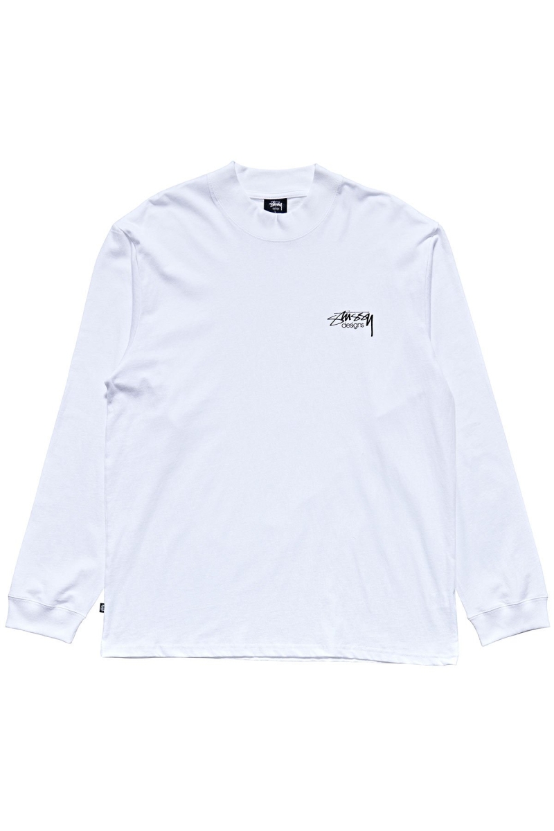 White Stussy Design Men\'s Sweatshirts | USA000916