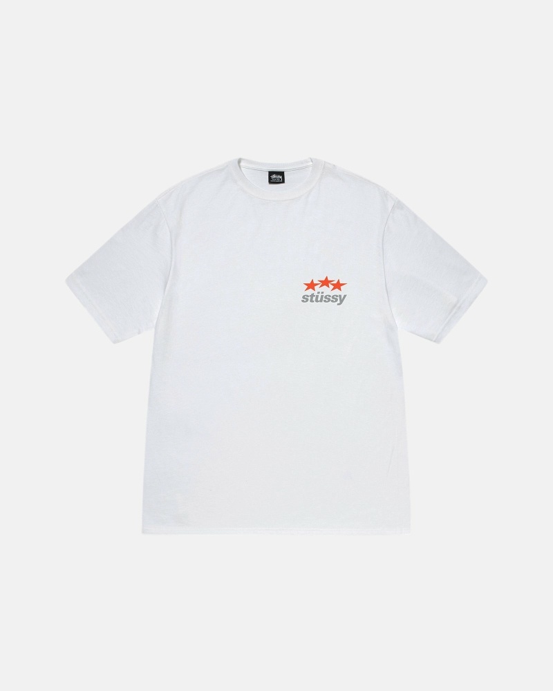 White Stussy Designs USA Men's T Shirts | USA000156