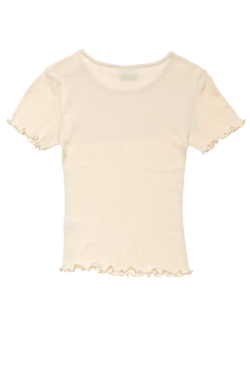 White Stussy Fairmont Fluted Women's T Shirts | USA000167