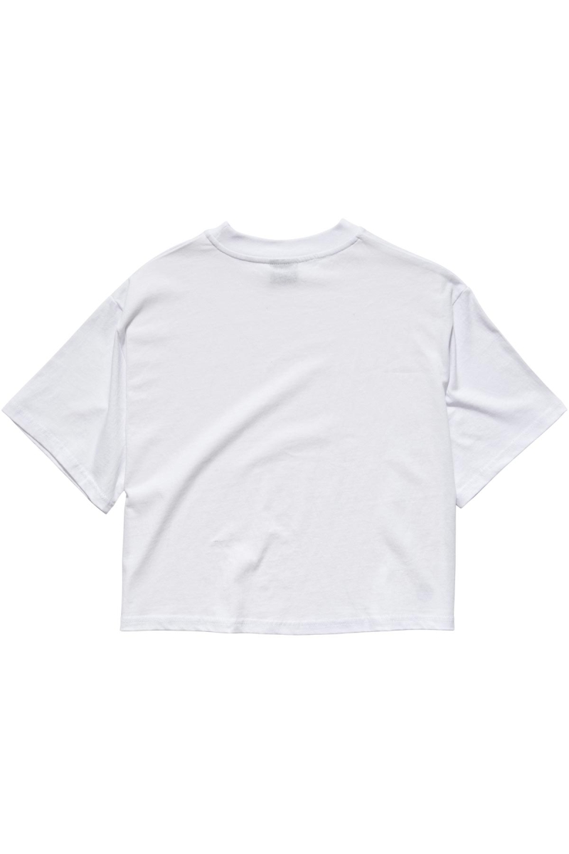 White Stussy Graffiti Boxy Women's T Shirts | USA000176