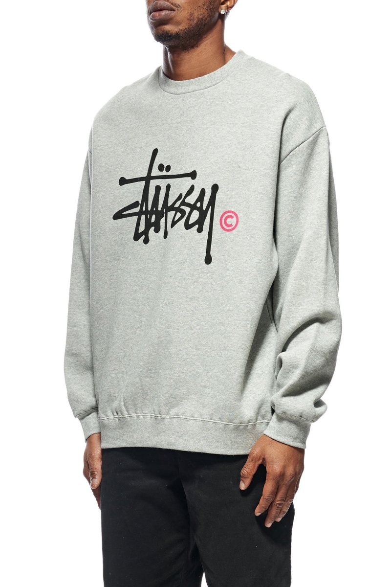 White Stussy Graffiti Crew Men's Sweaters | USA000836