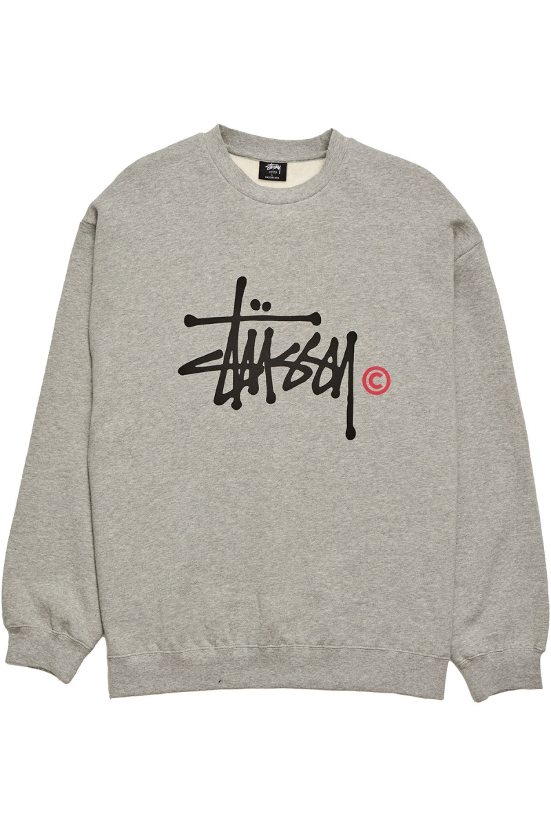 White Stussy Graffiti Crew Men\'s Sweaters | USA000836