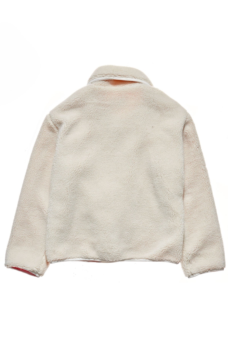 White Stussy Graffiti Sherpa Coaches Women's Jackets | USA000344