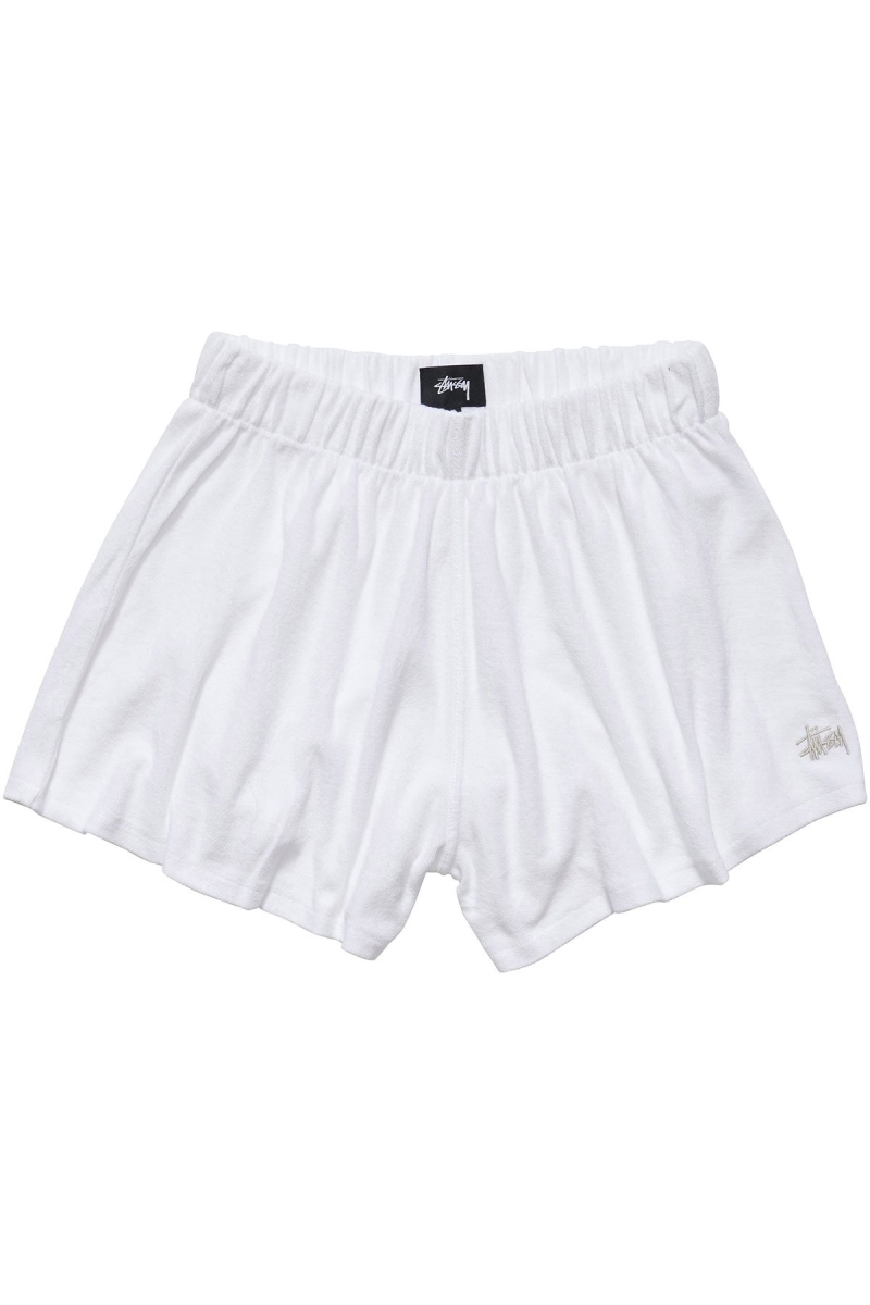 White Stussy Havana Terry Beach Short Women\'s Shorts | USA000646