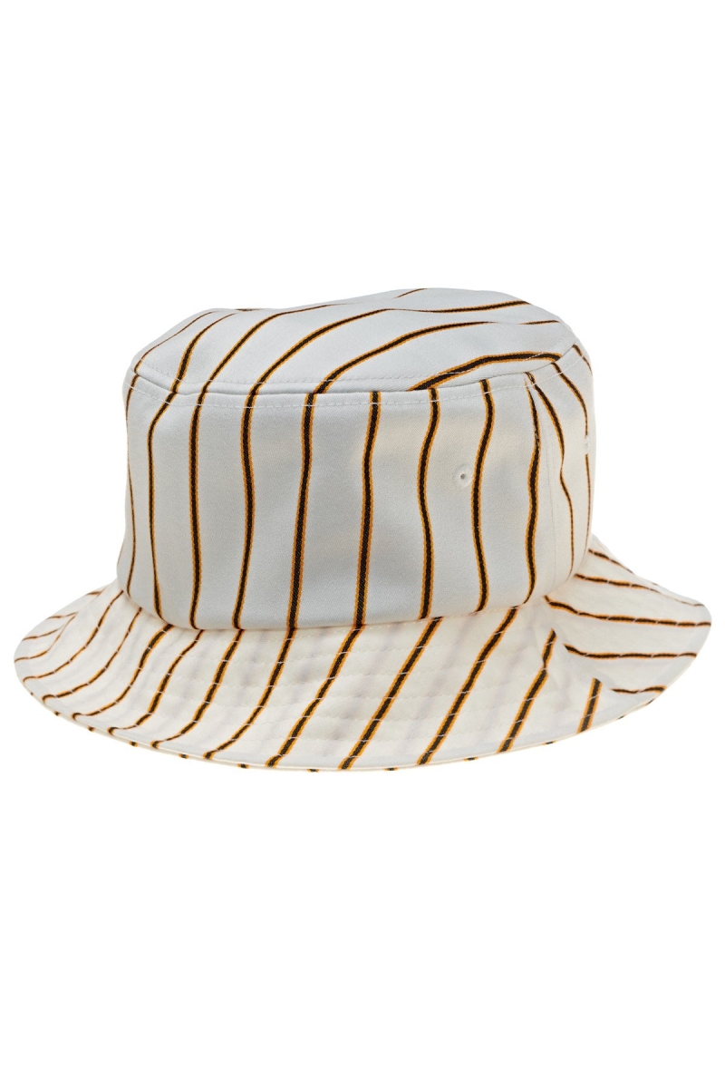 White Stussy Pinstripe Graffiti Bucket Men's Hats | USA000474