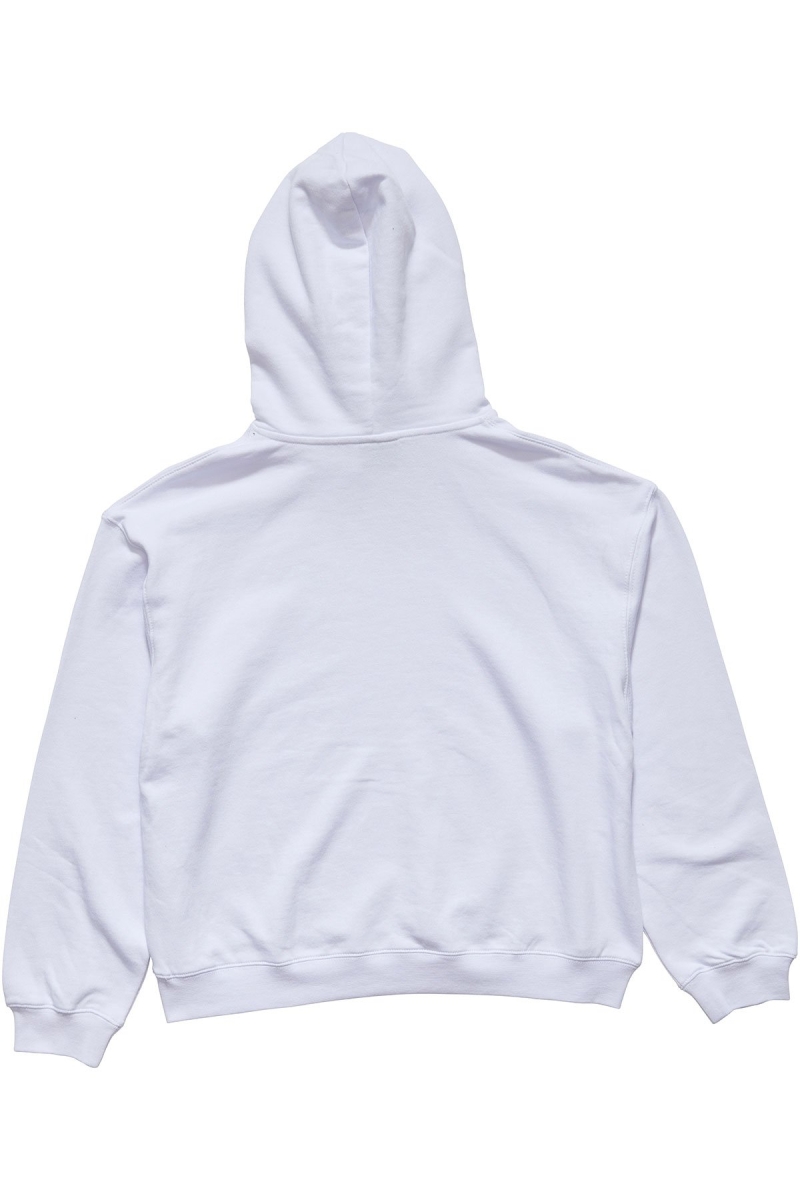 White Stussy Player Fleece Hood Women's Sportswear | USA000780