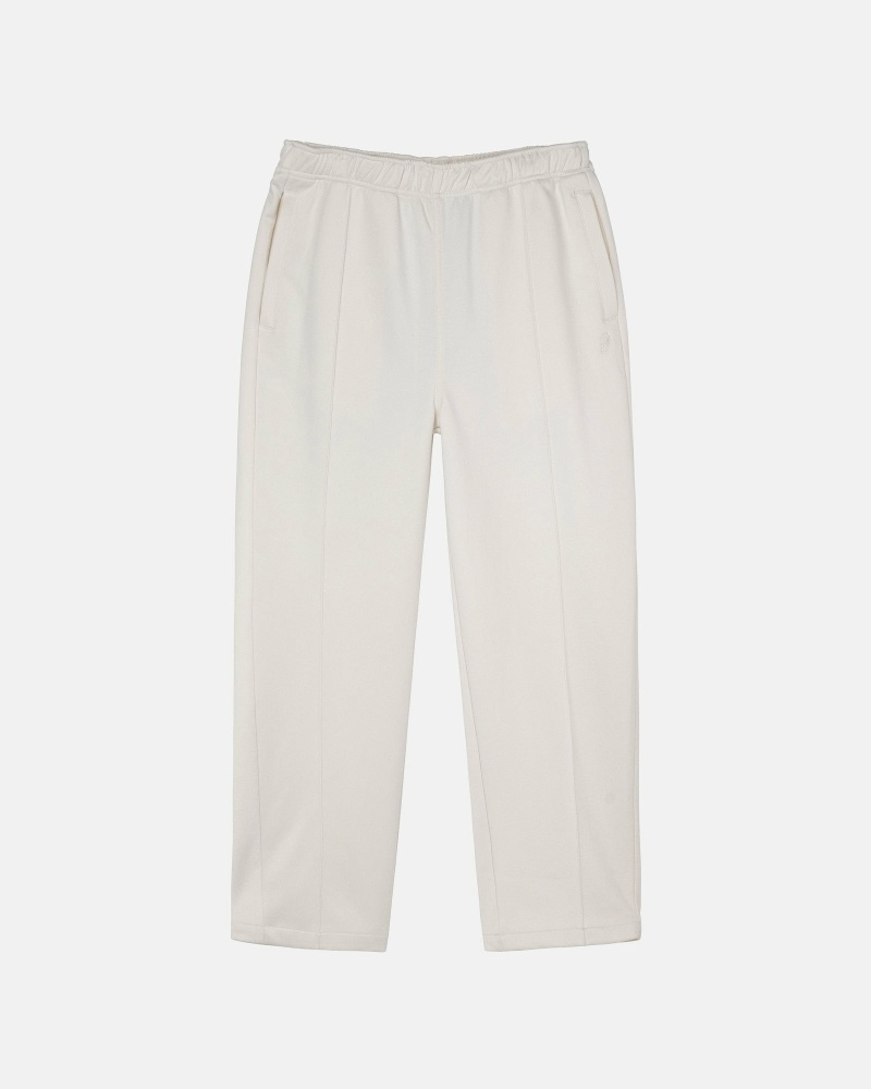 White Stussy Poly Men\'s Track Pants | USA000998