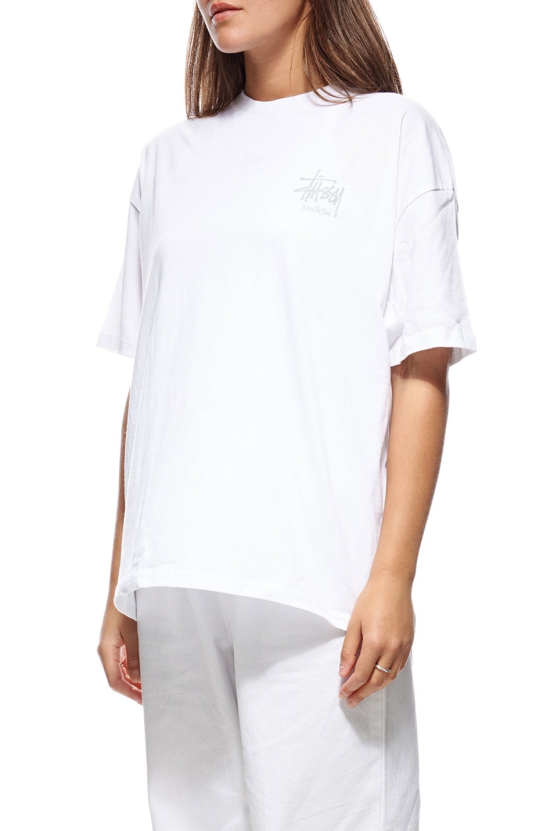 White Stussy Regal Relaxed Women's T Shirts | USA000257