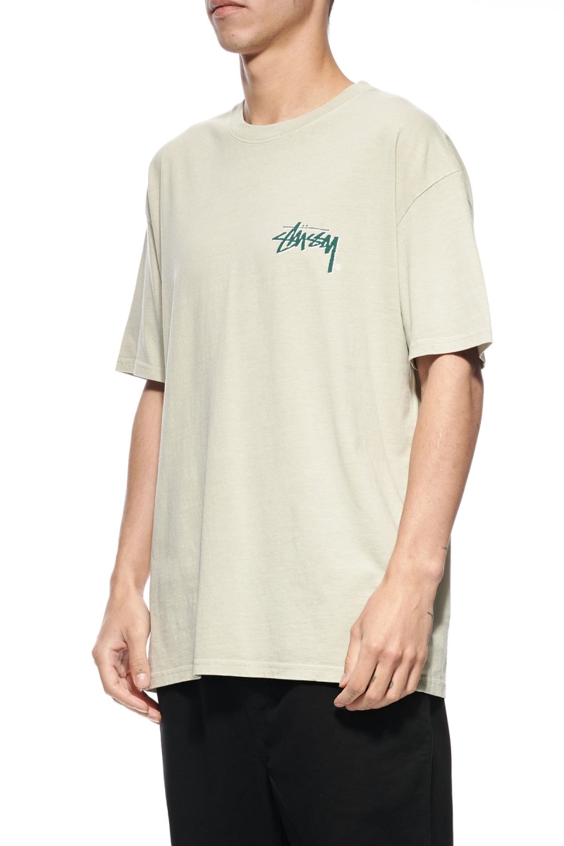 White Stussy Shadow Stock SS Men's T Shirts | USA000262