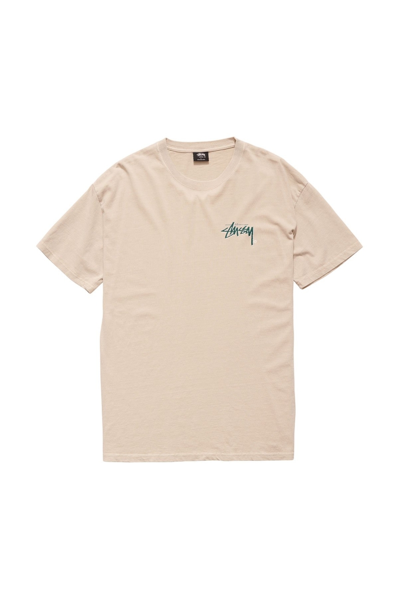 White Stussy Shadow Stock SS Men\'s T Shirts | USA000262