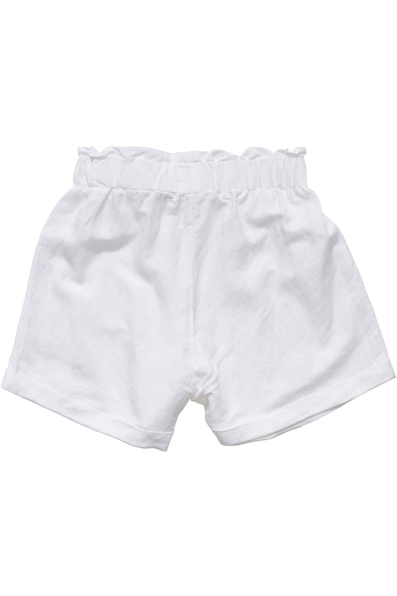 White Stussy Shoreline Linen Beach Short Women's Shorts | USA000674