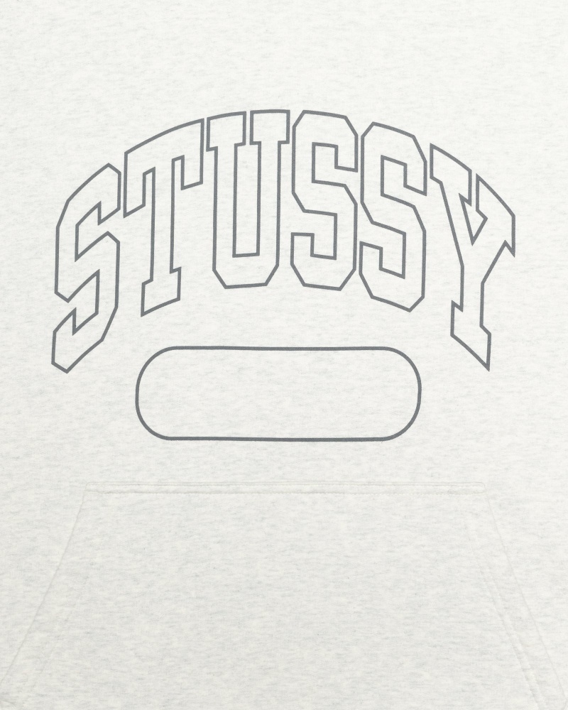 White Stussy Ss Boxy Cropped Men's Hoodies | USA000072