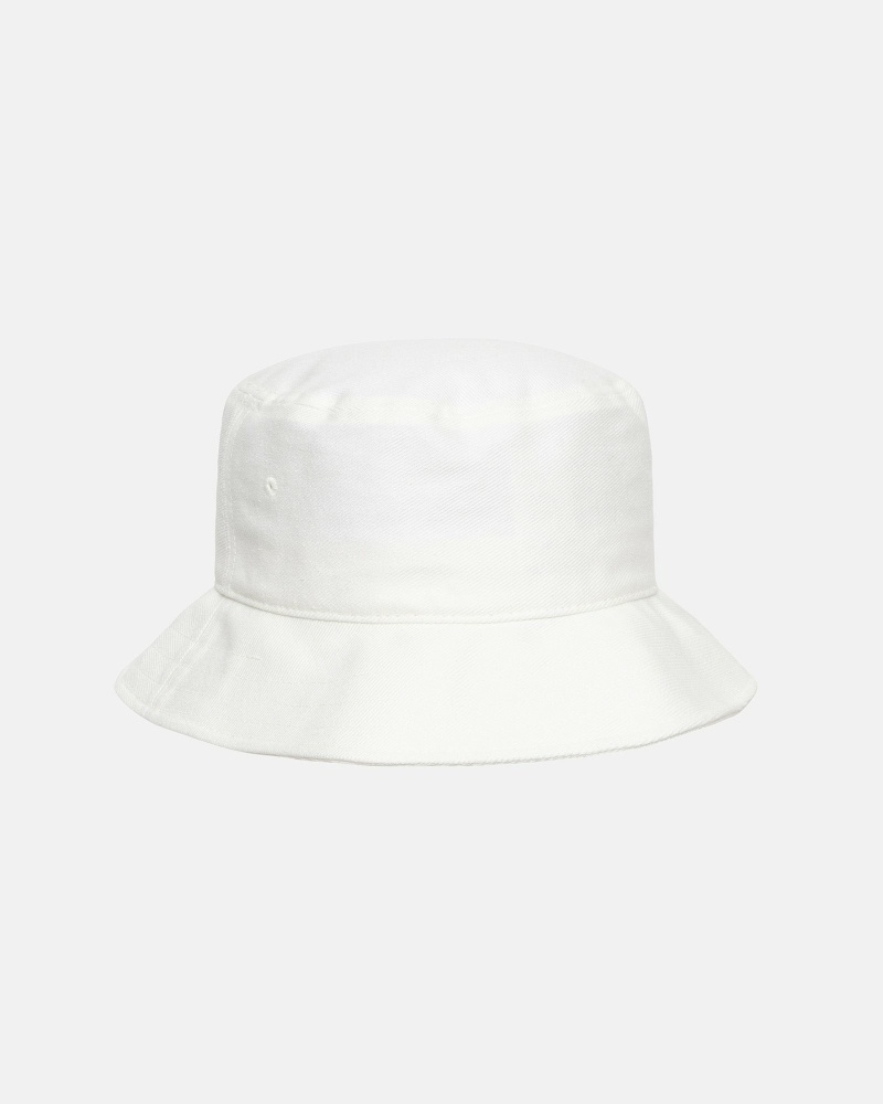 White Stussy Ss Link Deep Men's Bucket Hats | USA000475