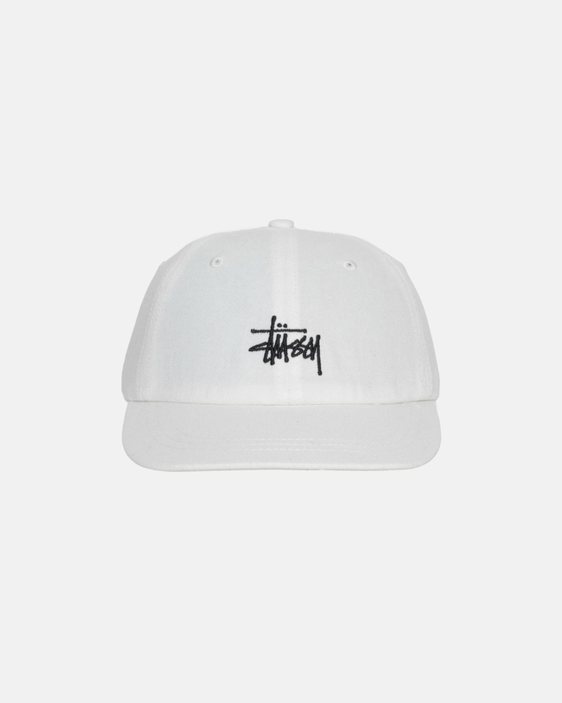 White Stussy Stock Low Pro Men\'s Caps | USA000492