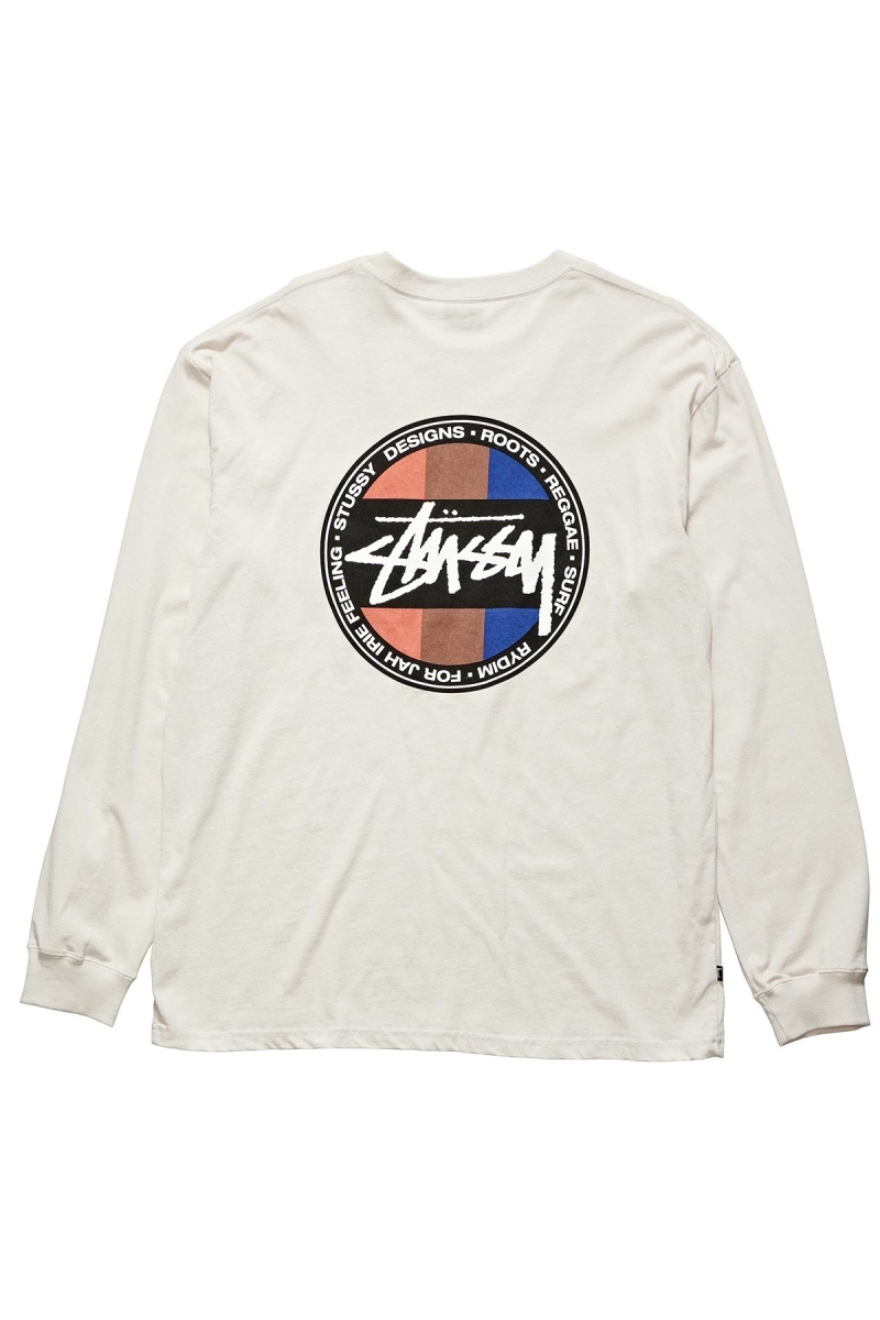 White Stussy Surf Dot Pocket Tee Men\'s Sweatshirts | USA000958