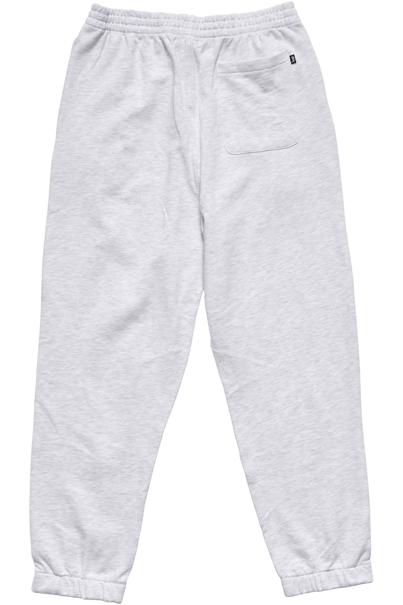 White Stussy Text Fleece Men's Track Pants | USA001008