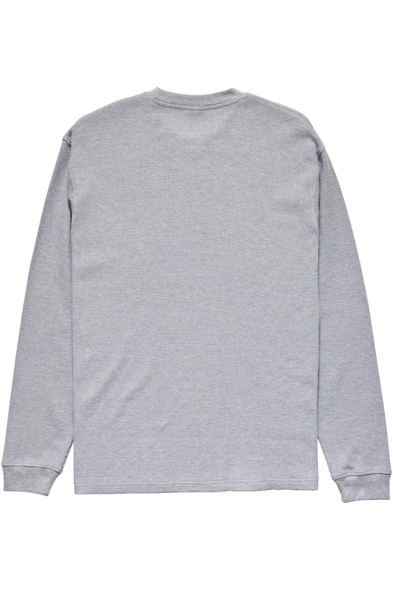 White Stussy Workwear Waffle Men's Sweatshirts | USA000963