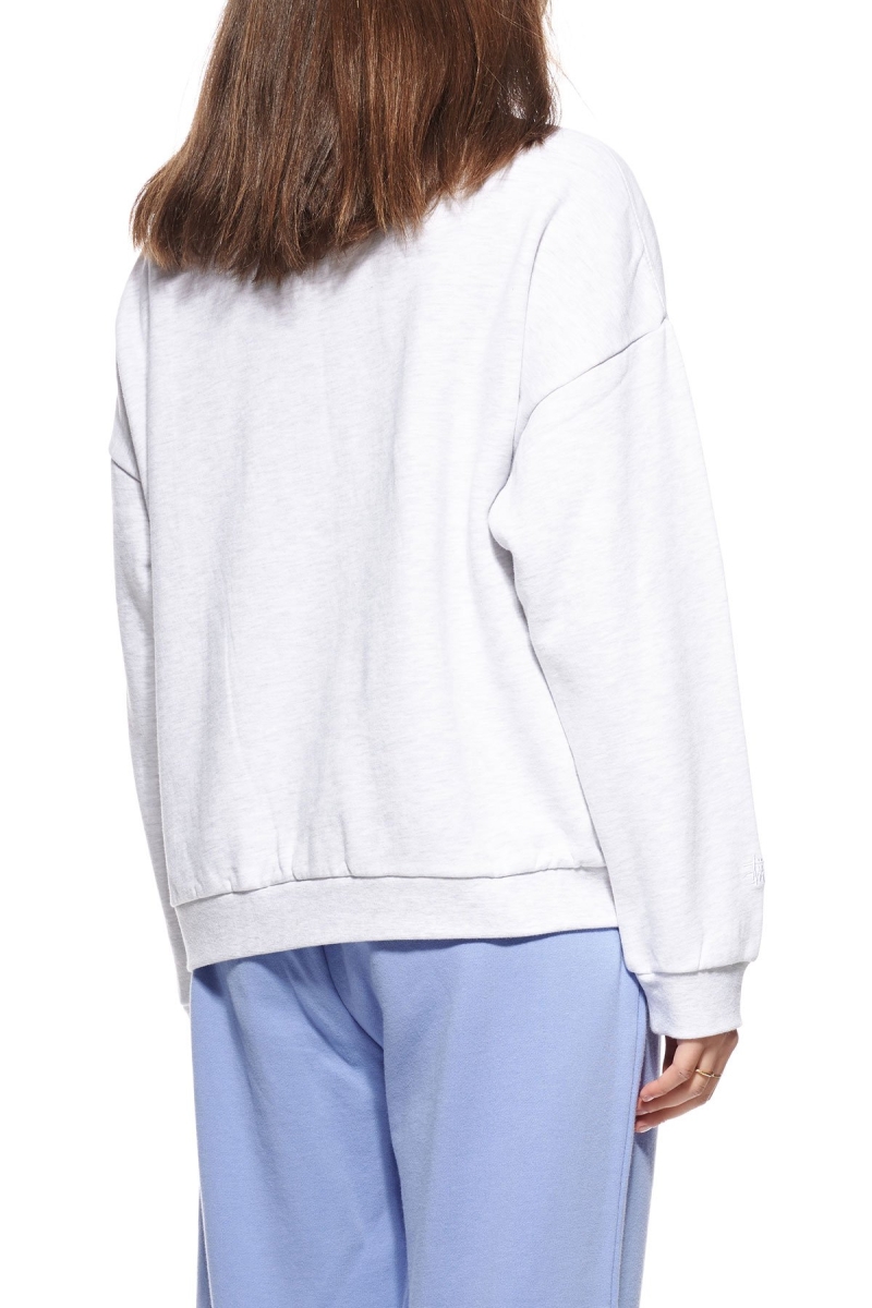 White Stussy World League OS Crew Women's Sweaters | USA000869