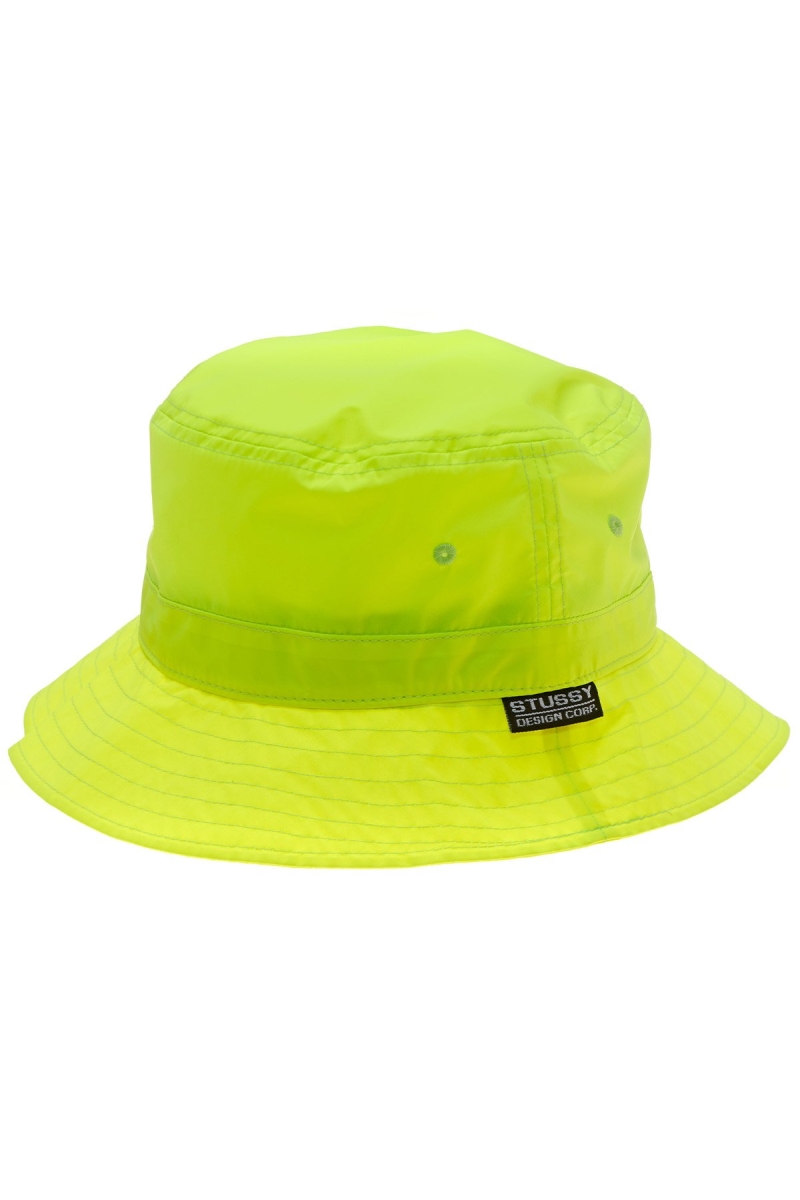 Yellow Stussy Design Corp. Bucket Men\'s Hats | USA000434