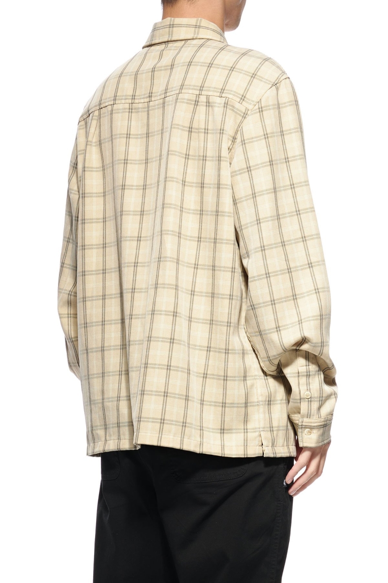 Yellow Stussy Mellow Check LS Men's Shirts | USA000324