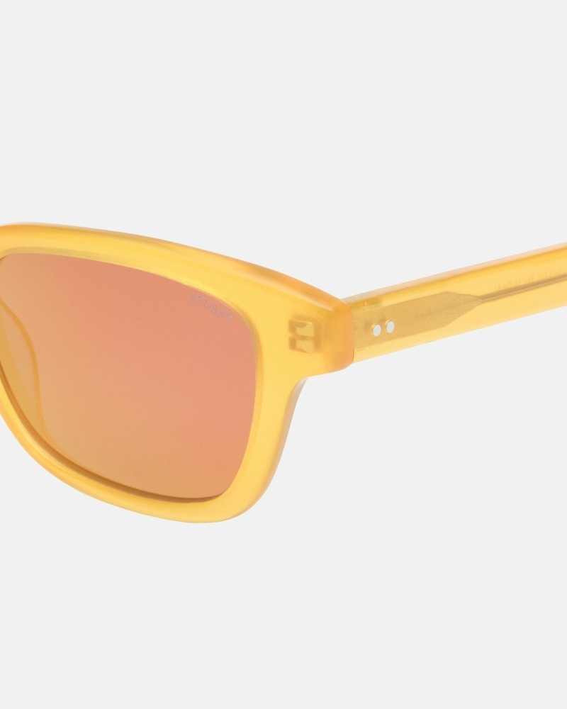 Yellow Stussy Owen Men's Sunglasses | USA000806