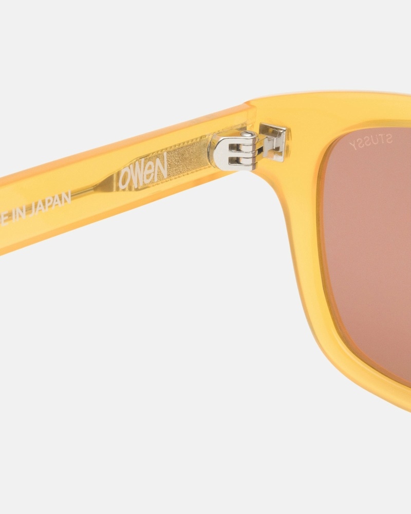 Yellow Stussy Owen Men's Sunglasses | USA000806