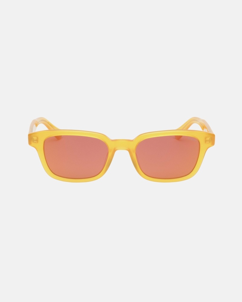 Yellow Stussy Owen Men\'s Sunglasses | USA000806