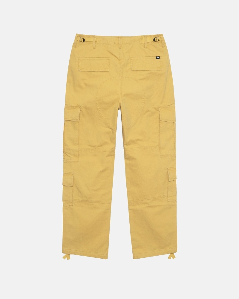 Yellow Stussy Ripstop Surplus Men's Cargo Pants | USA000592